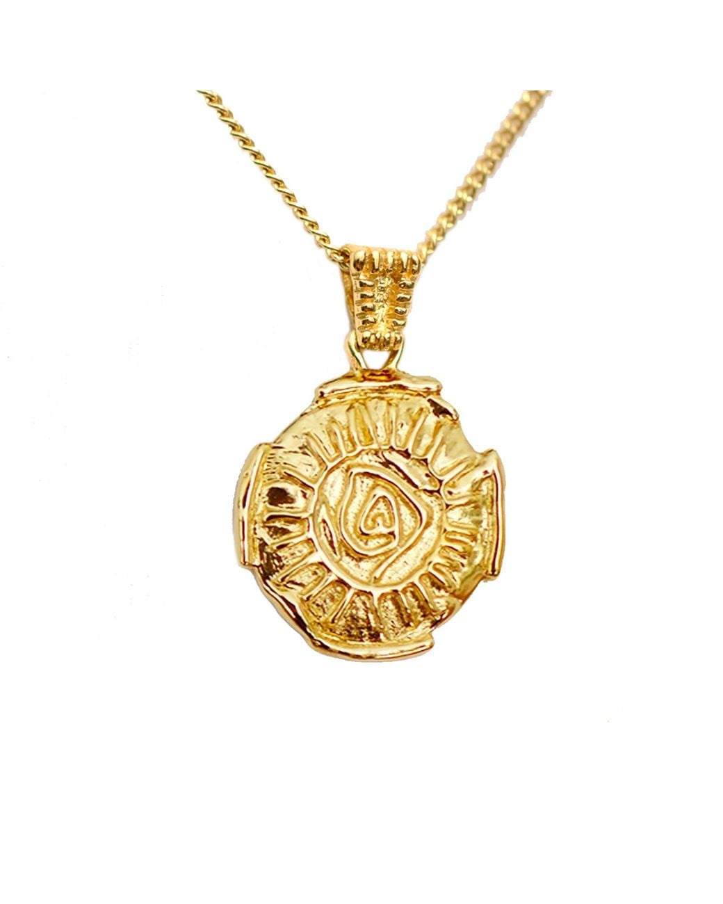 Krush Metallic Selena Solar Pendant Necklace