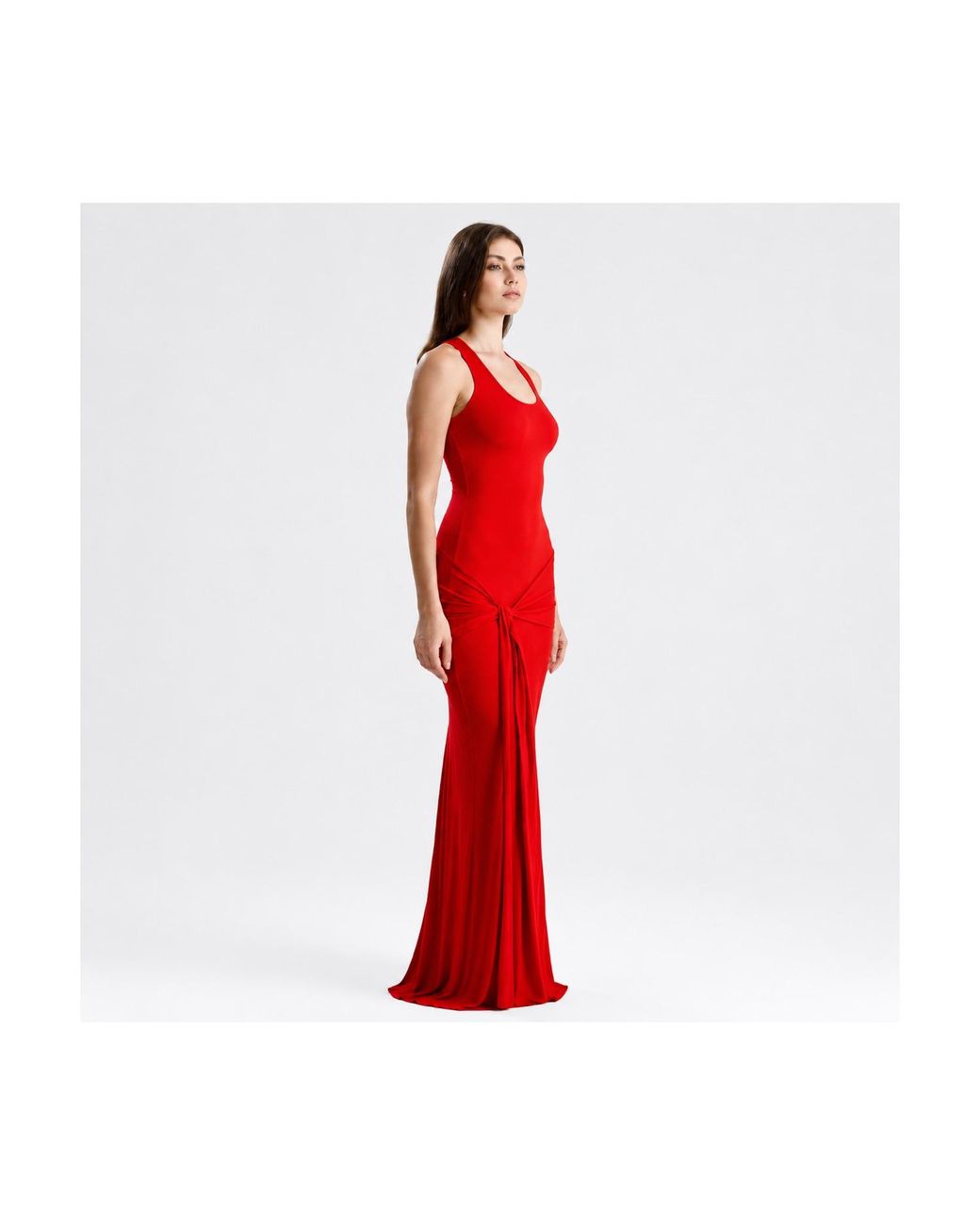 Maison De Gala Red Serena Crimson Maxi Dress