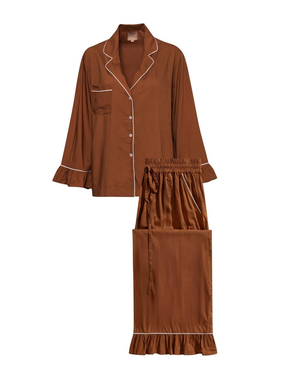 Carolina Benoit Brown Luxury Bamboo Pajama Set