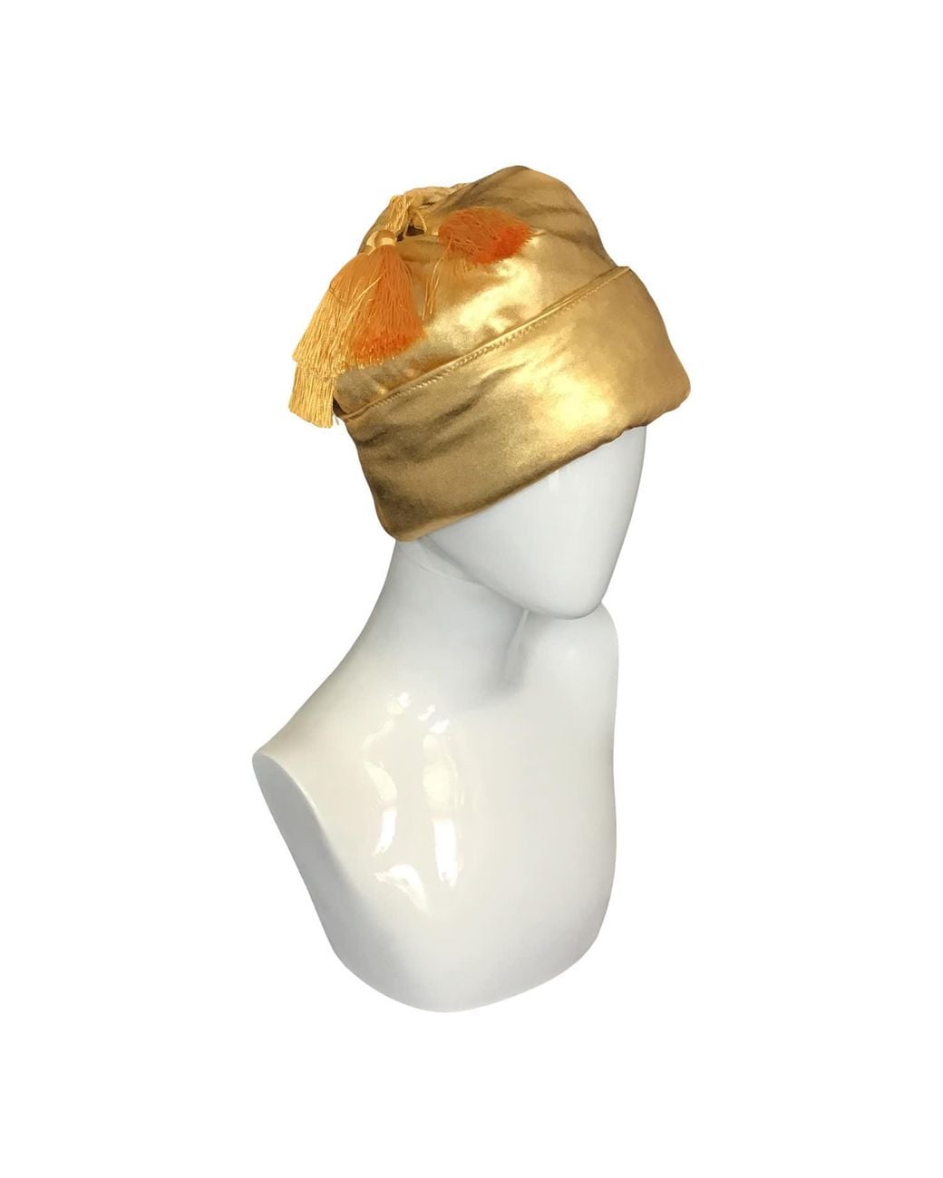 Romer Millinery Yellow Royal Toque Puffer Crown