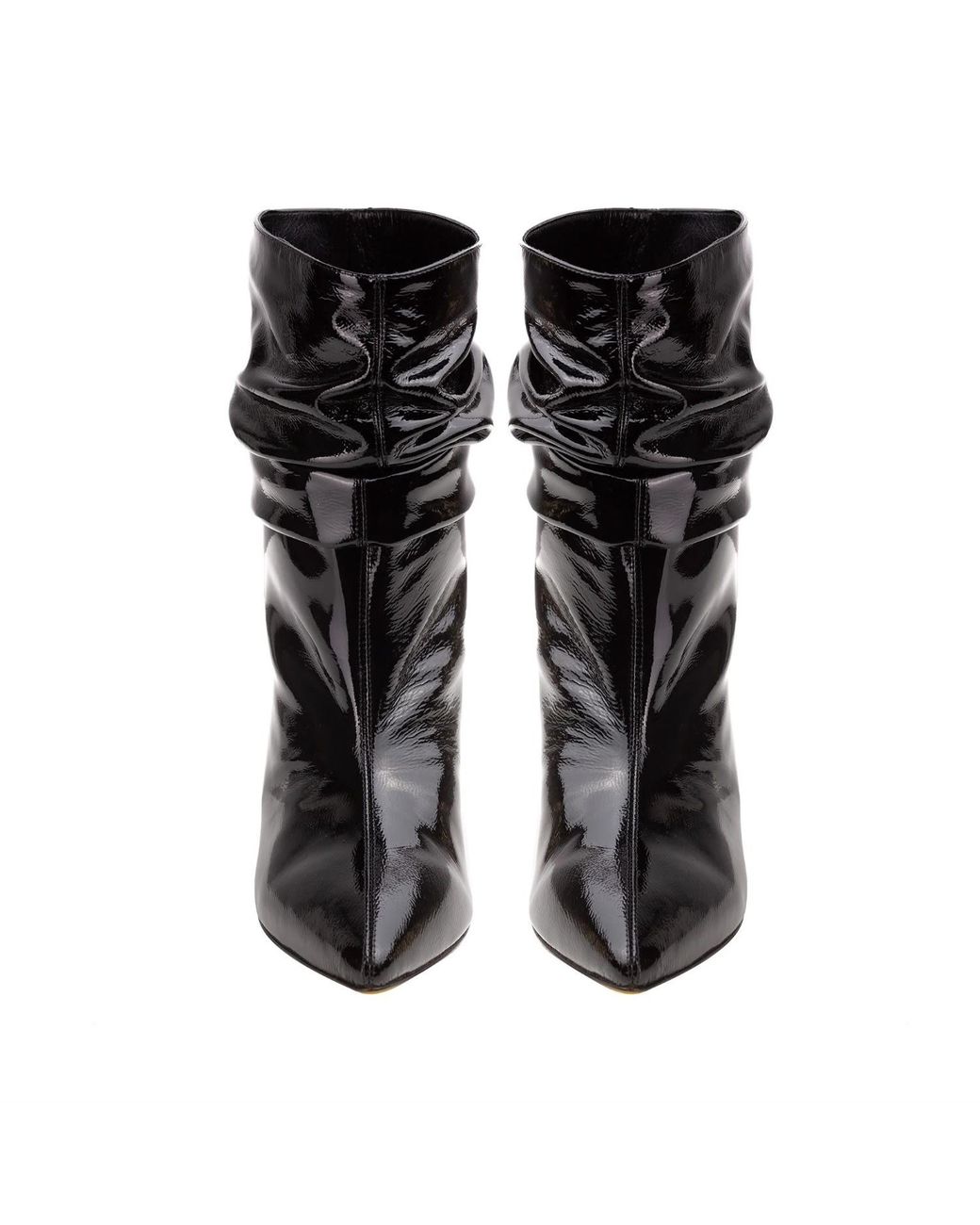 Ginissima Black Patent Leather Eva Boots