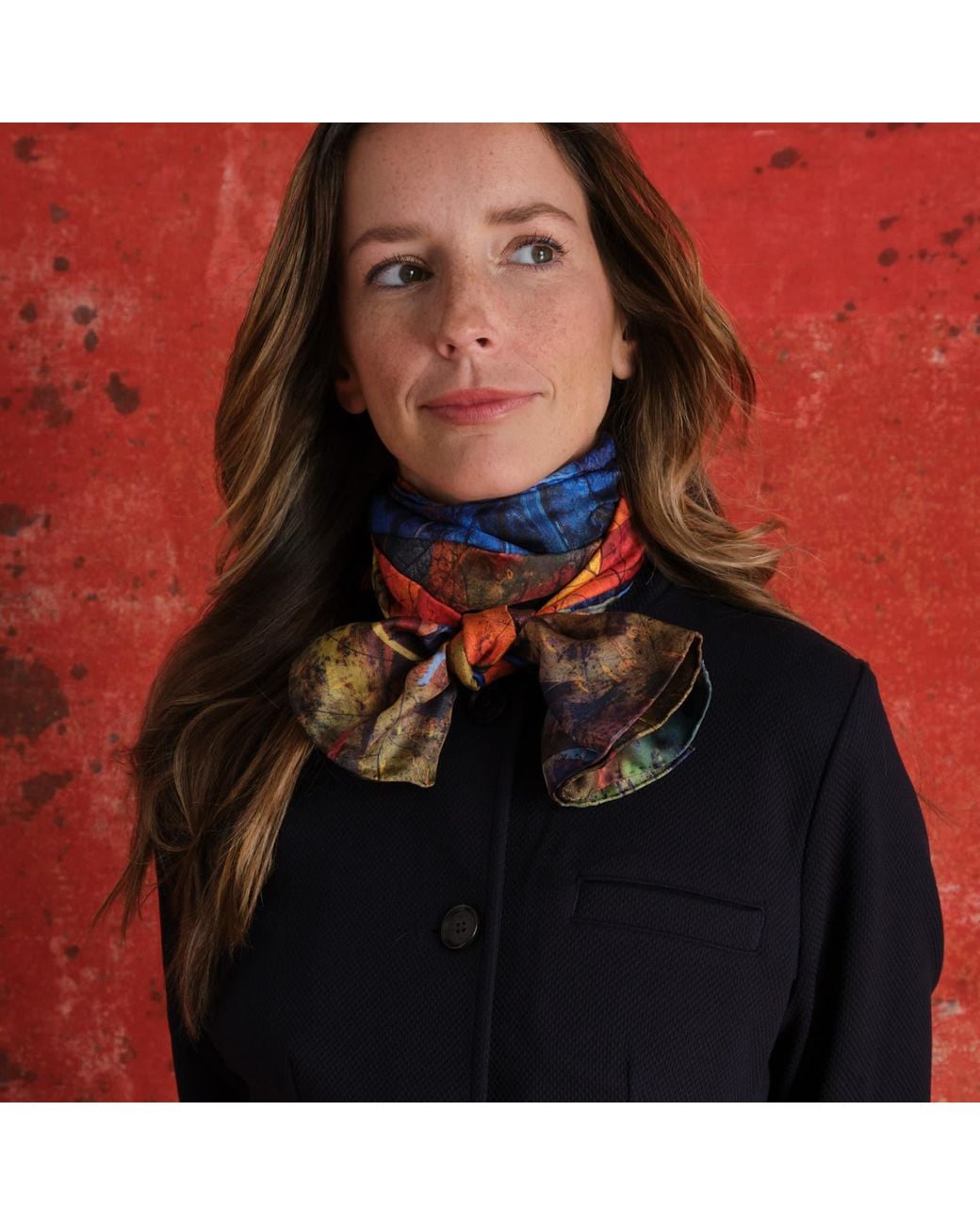 Richard Stone Studio Blue Twilight Silk Scarf
