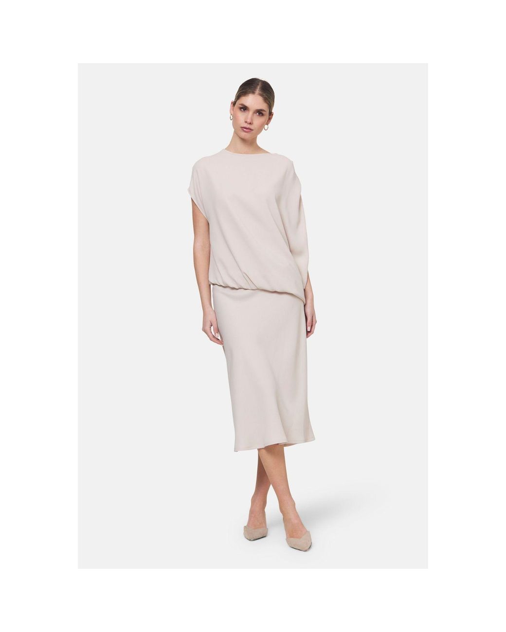 Helen Mcalinden White Neutrals Peyton Natural Pearl Skirt