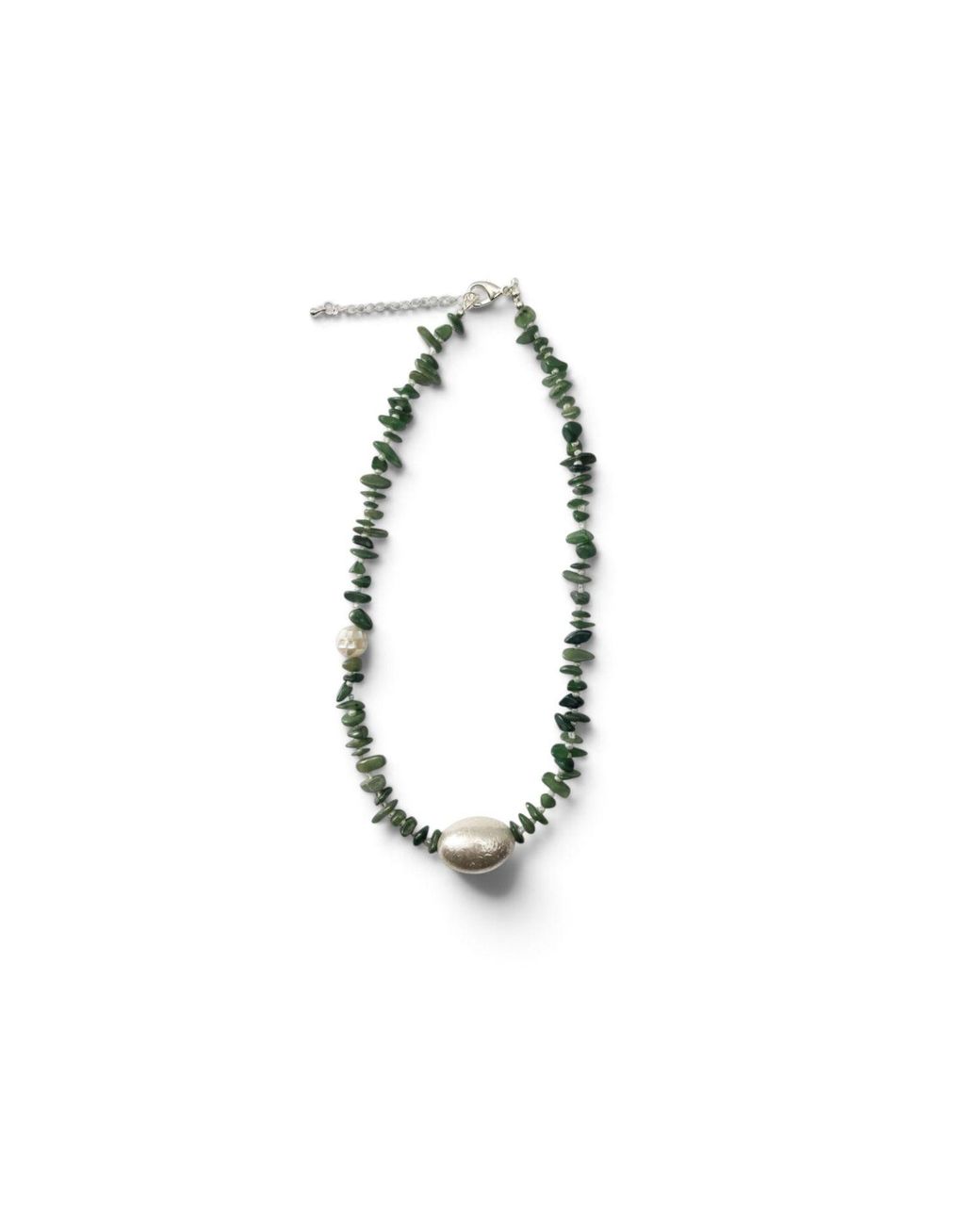 Skinny Mutt Metallic Jade Noir Necklace