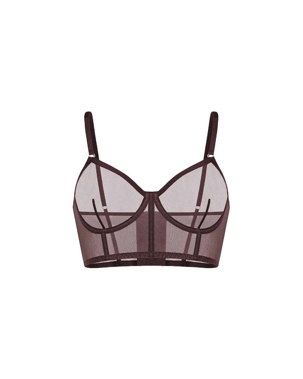 Zhilyova Brown Unnamed Gravity Corset Bra