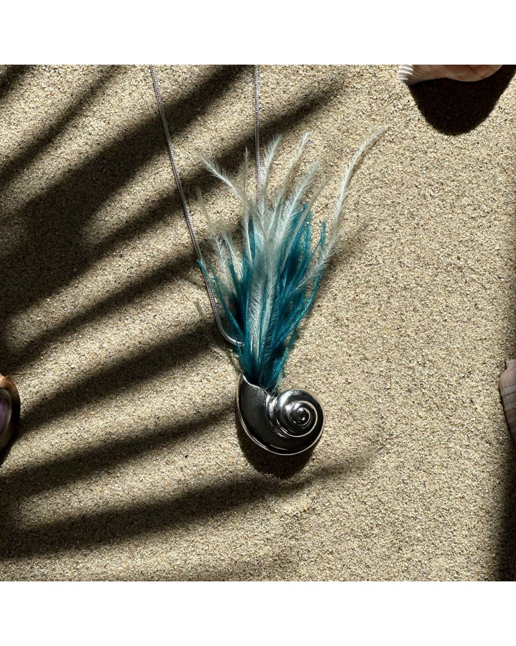 Babaloo Blue Ocean Whisper Shell Necklace