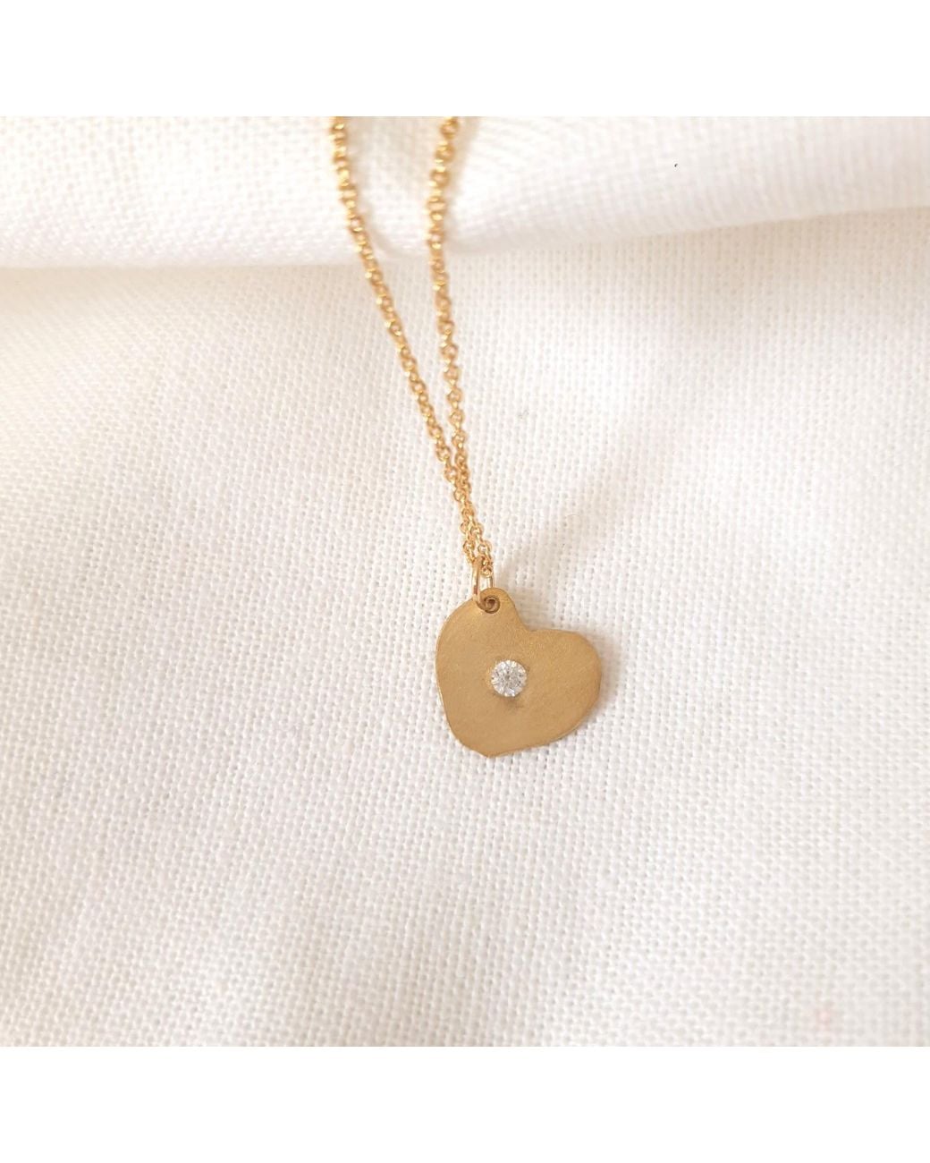 Lily Flo Jewellery Metallic Heart Necklace