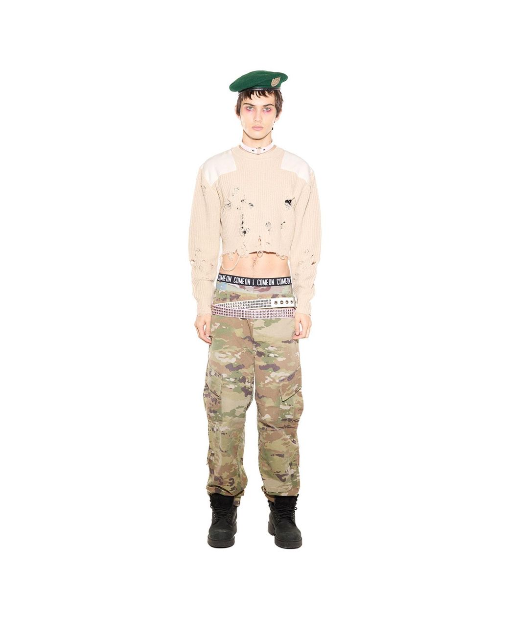 Come on Natural Military Sweater