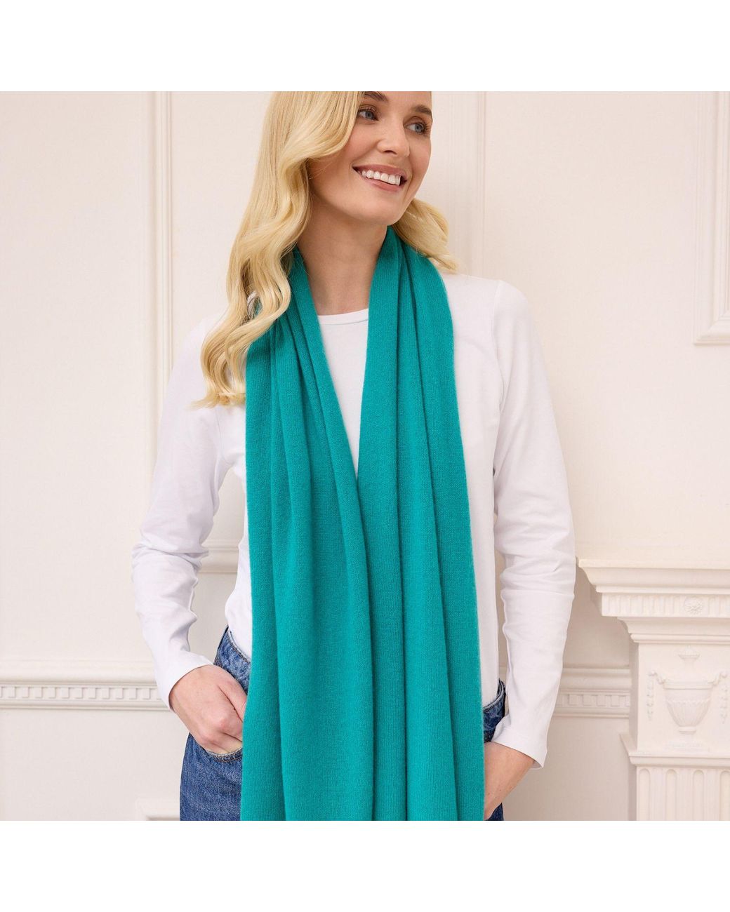 Cove Blue Lucy Multi Way Cashmere Wrap