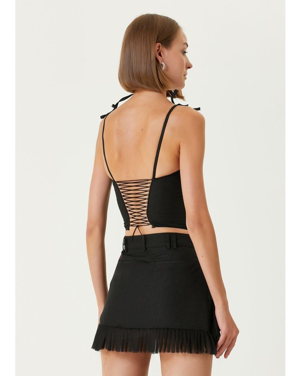 Pcfg Black Your Itch Corded Top