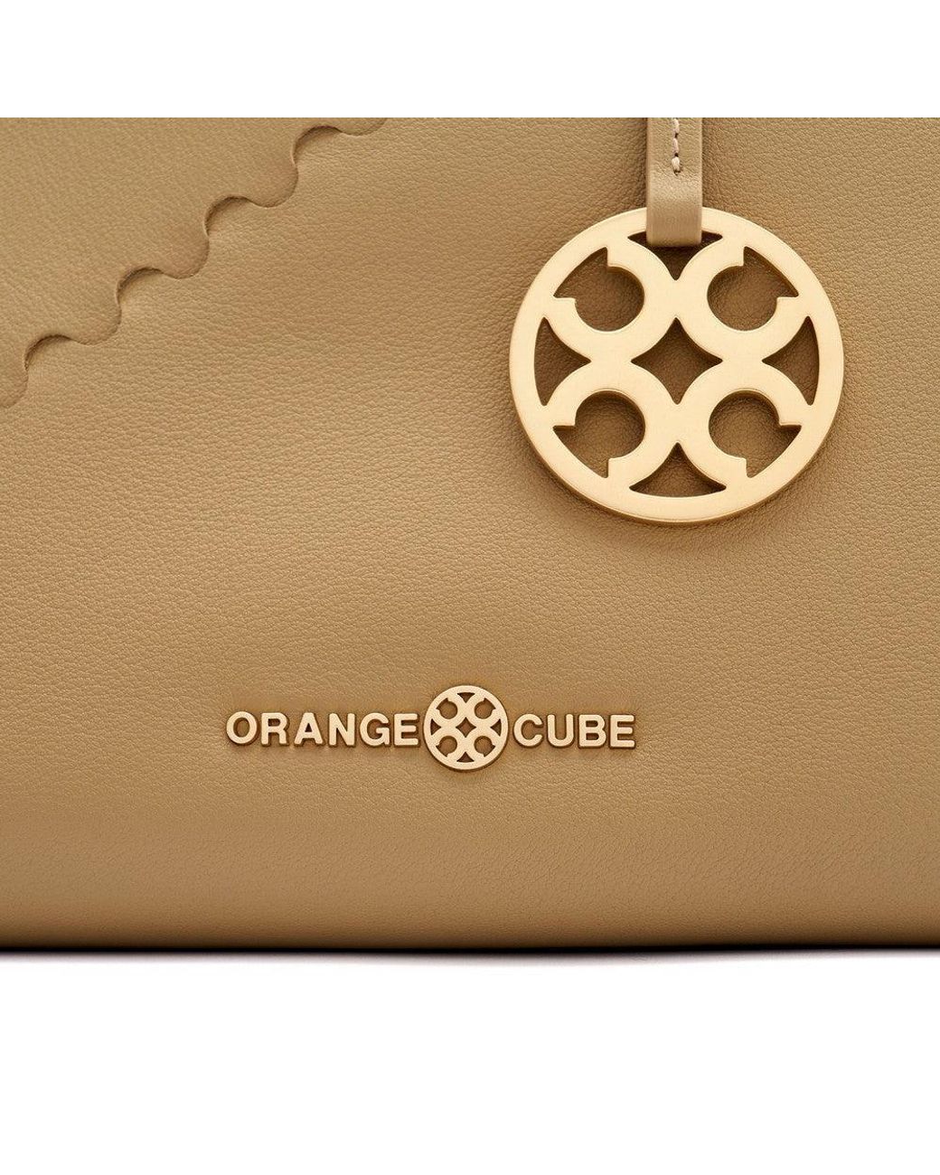 Orange Cube Natural Fortune Cookie Mini Tote