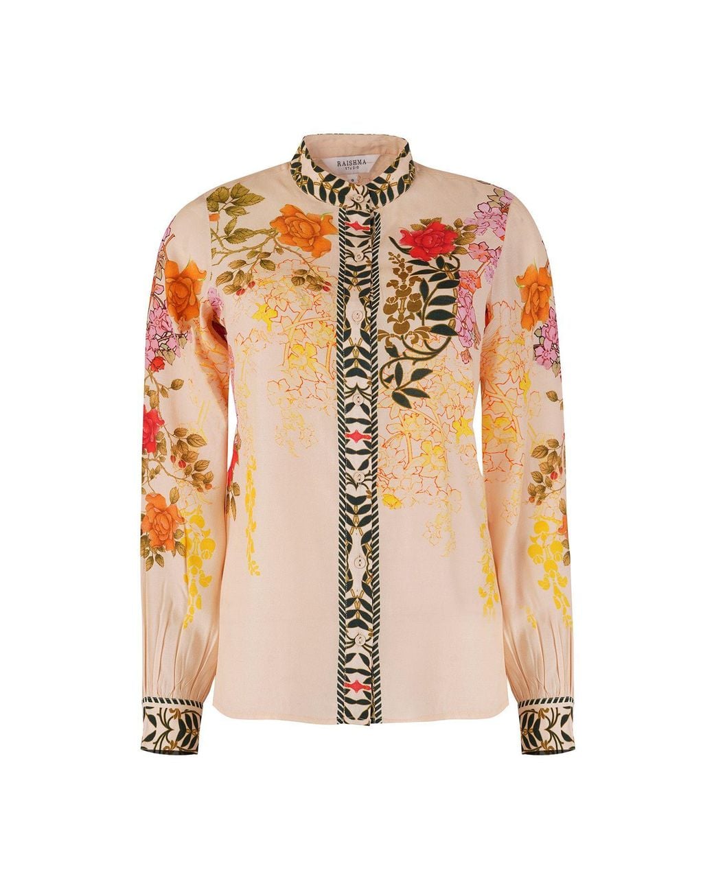 Raishma Pink Nancy Cream Shirt