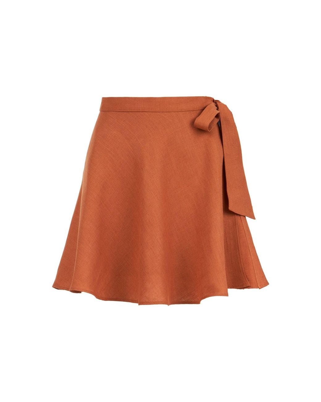 Lilamie Brown Marrakesh Side Wrapped Mini Summer Skirt