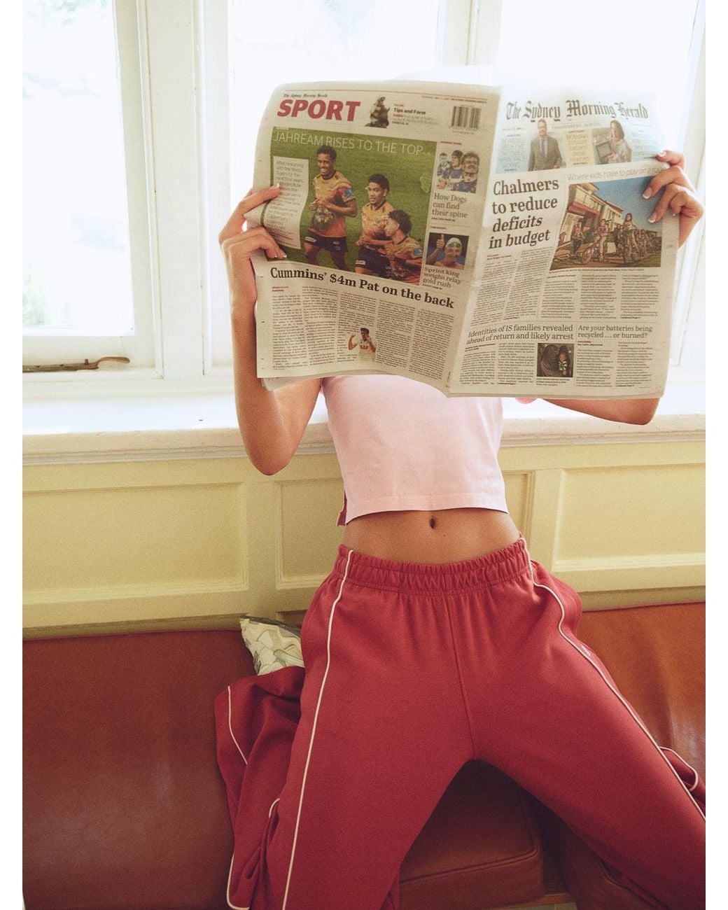 Bondi Active Red Forma Wide Leg Pant