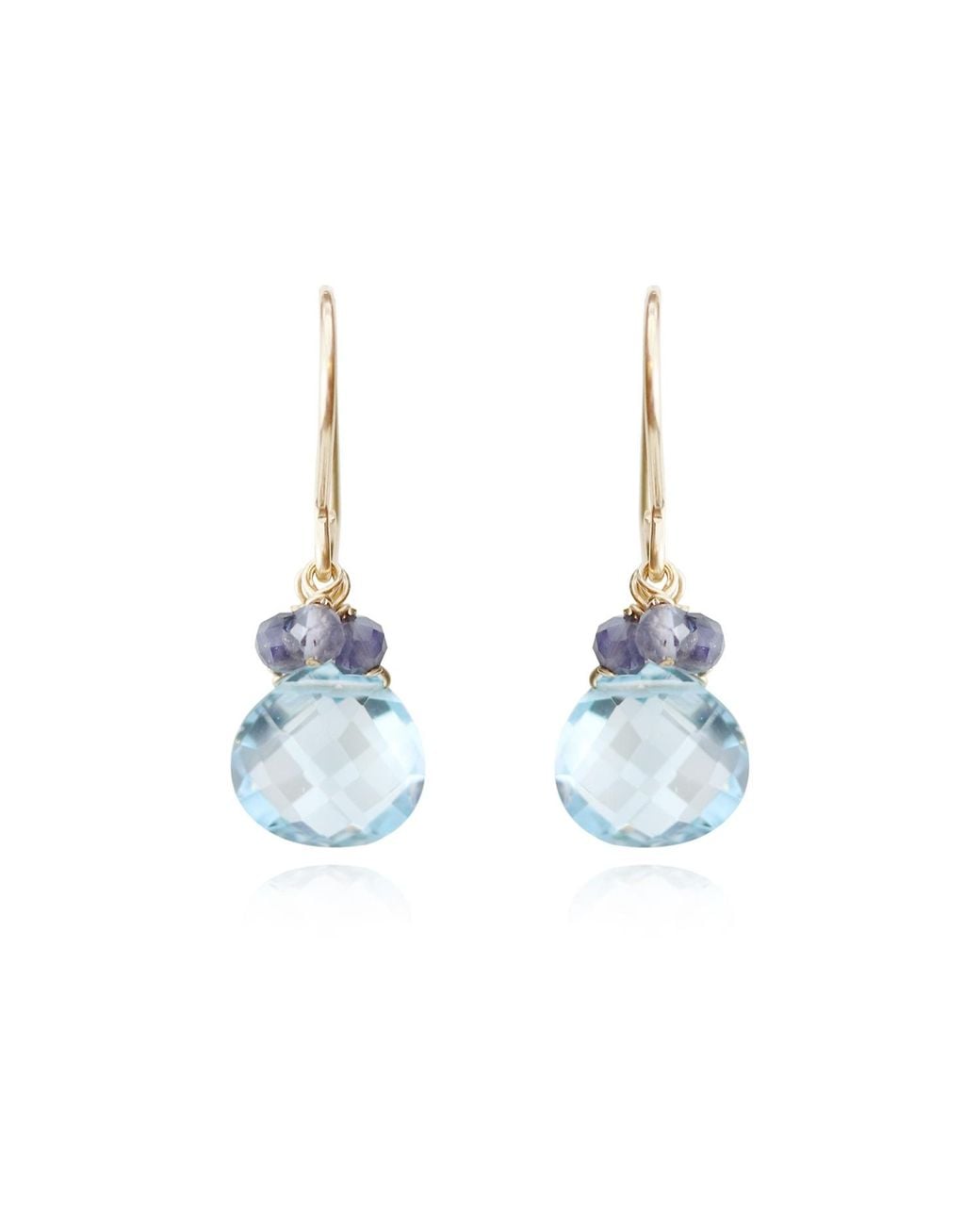 MOUNIR LONDON Blue Topaz Earrings