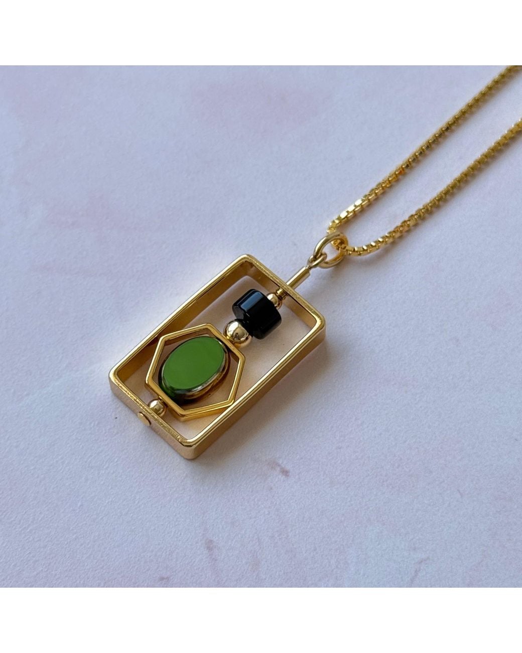 Aracheli Studio Metallic Art X Onyx Necklace