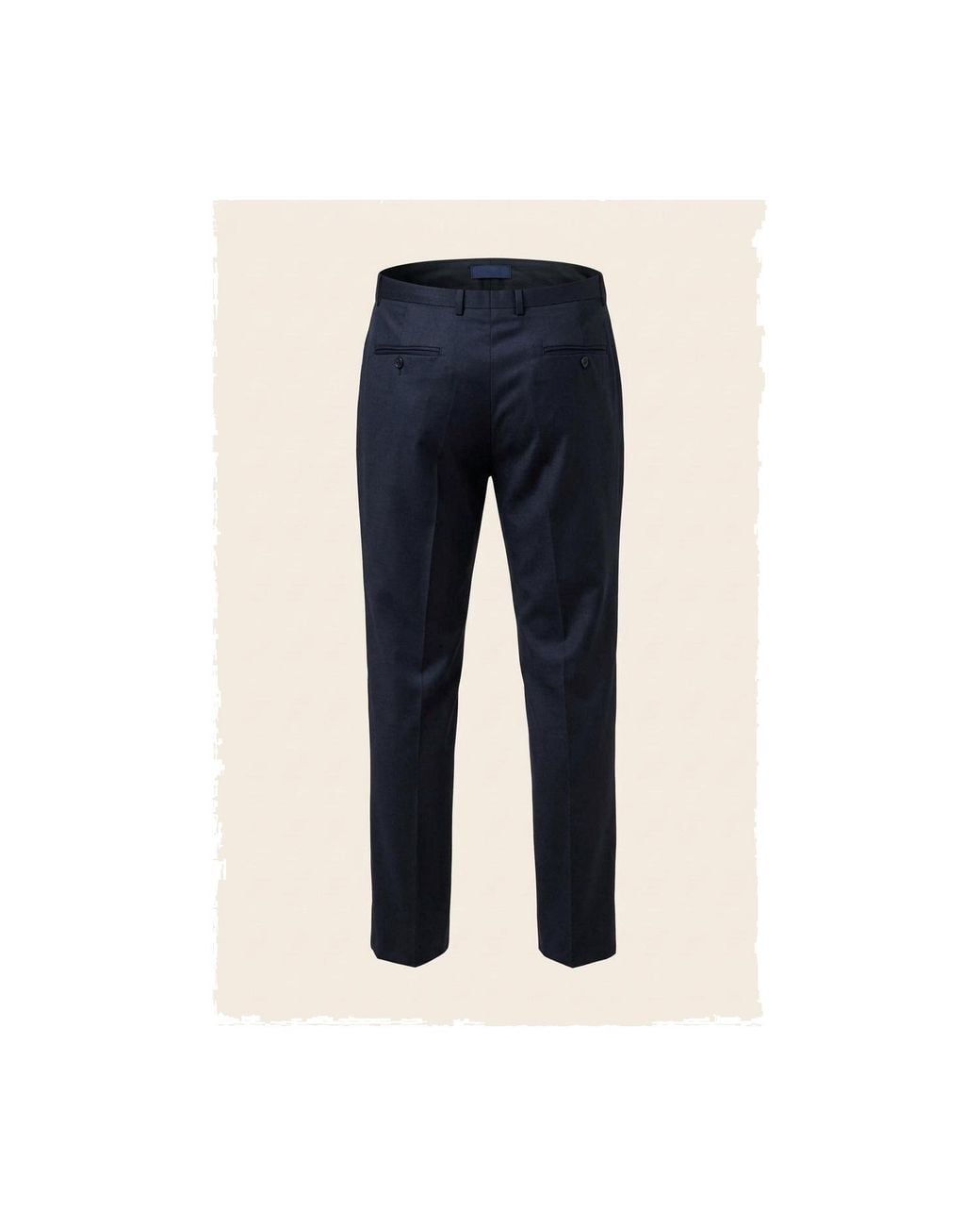 Ron Tomson Blue Classic Tuxedo Pants for men