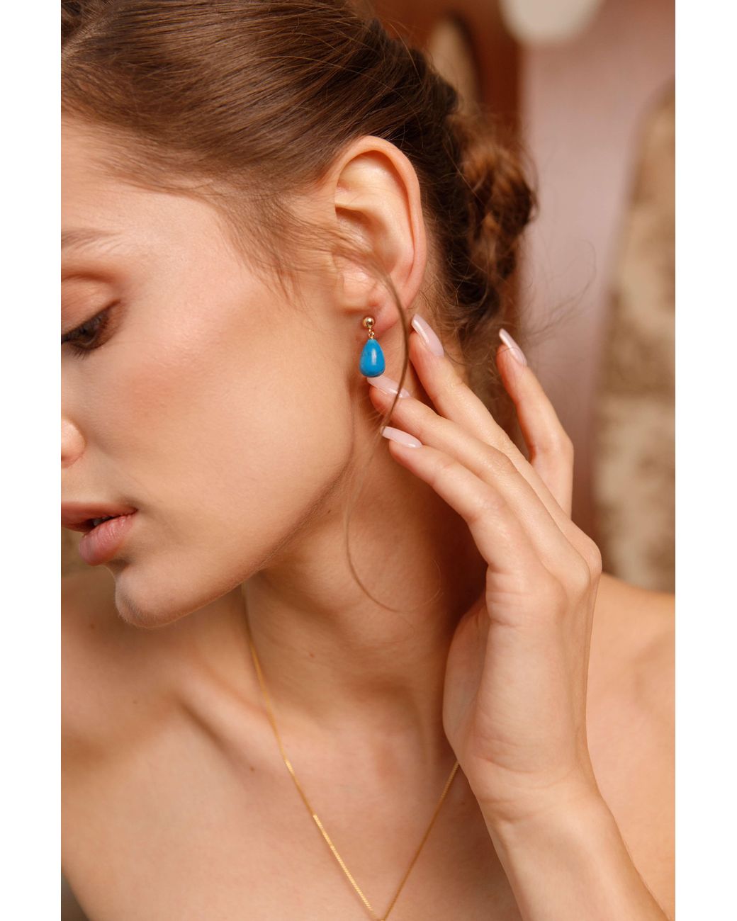 Katy Faye Blue December Earrings