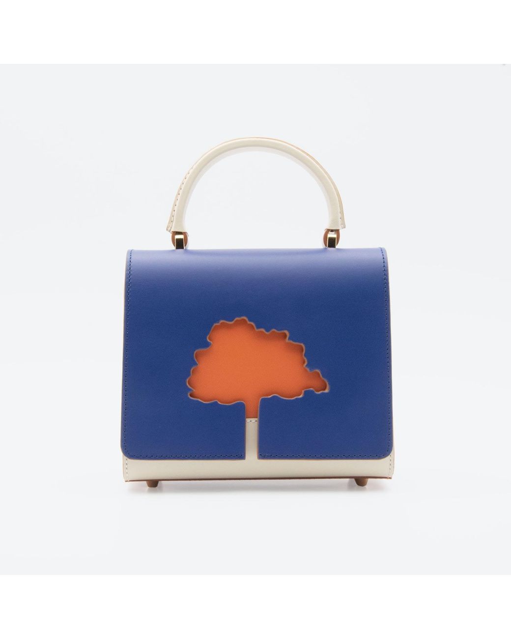 Absurde Blue One Way & Small Leather Shoulder Bag