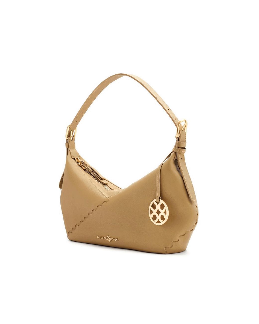 Orange Cube Natural Fortune Cookie Shoulder Bag