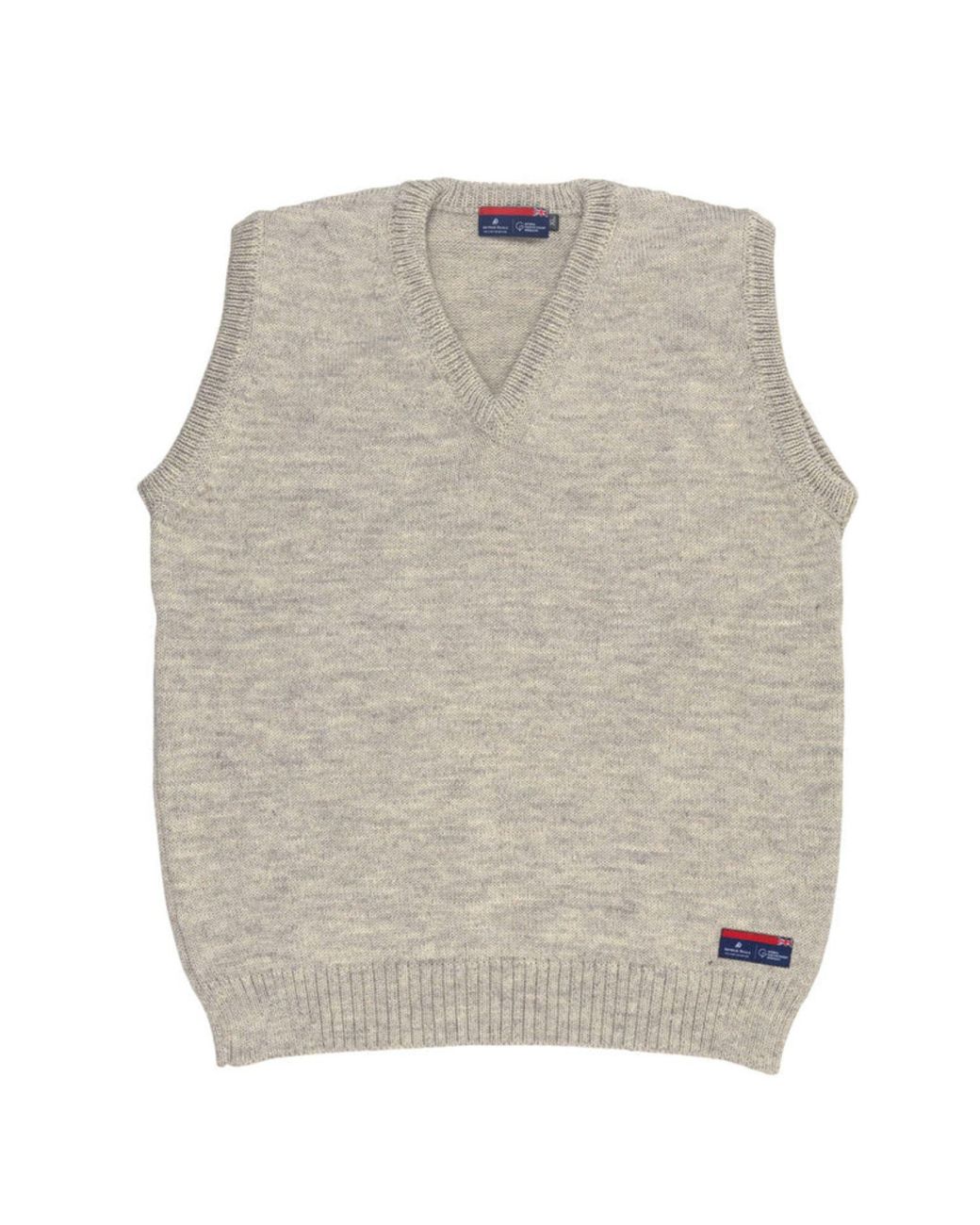 Arthur Beale Gray Maritime Sleeveless Jumper for men
