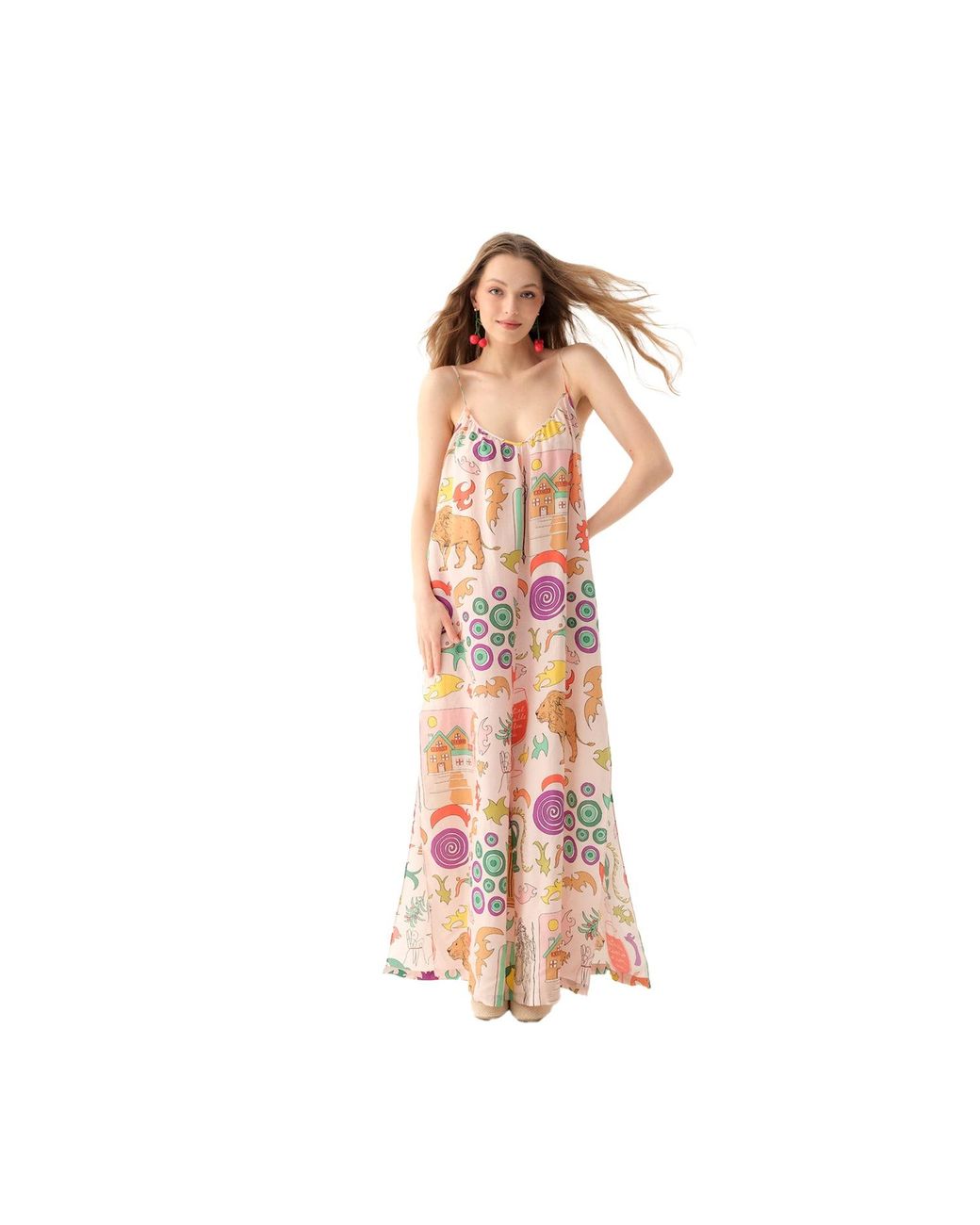 Iodes Pink Cunda Beach Dress