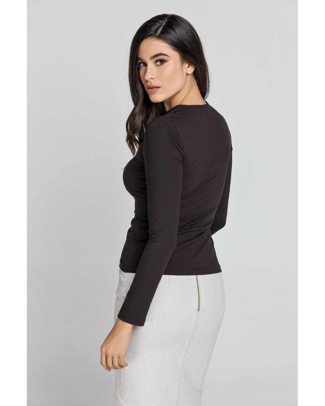 Conquista Black Dark Jersey Top