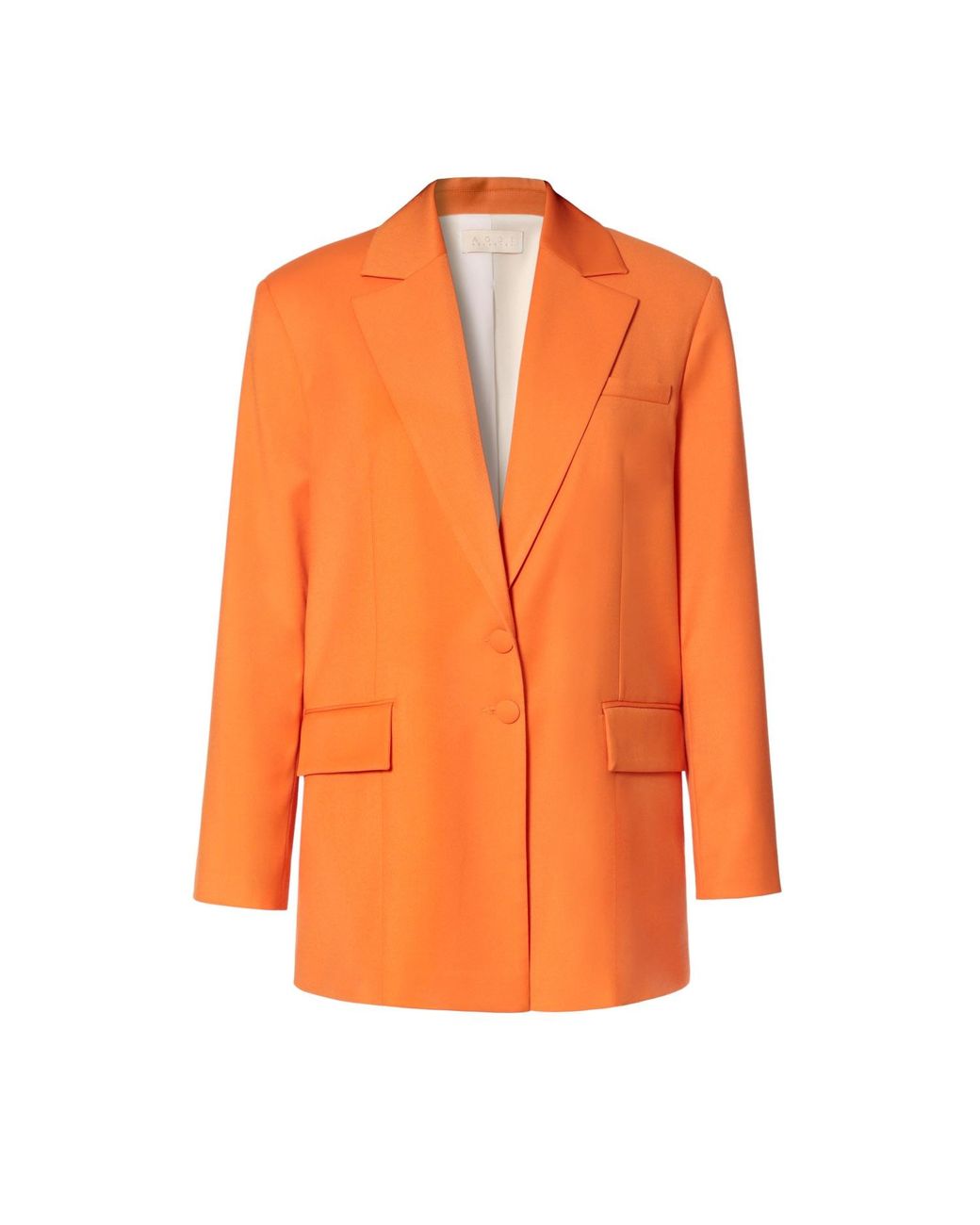 AGGI by HALEWSKI Orange Elena Sun Oversized Double Breasted Blazer