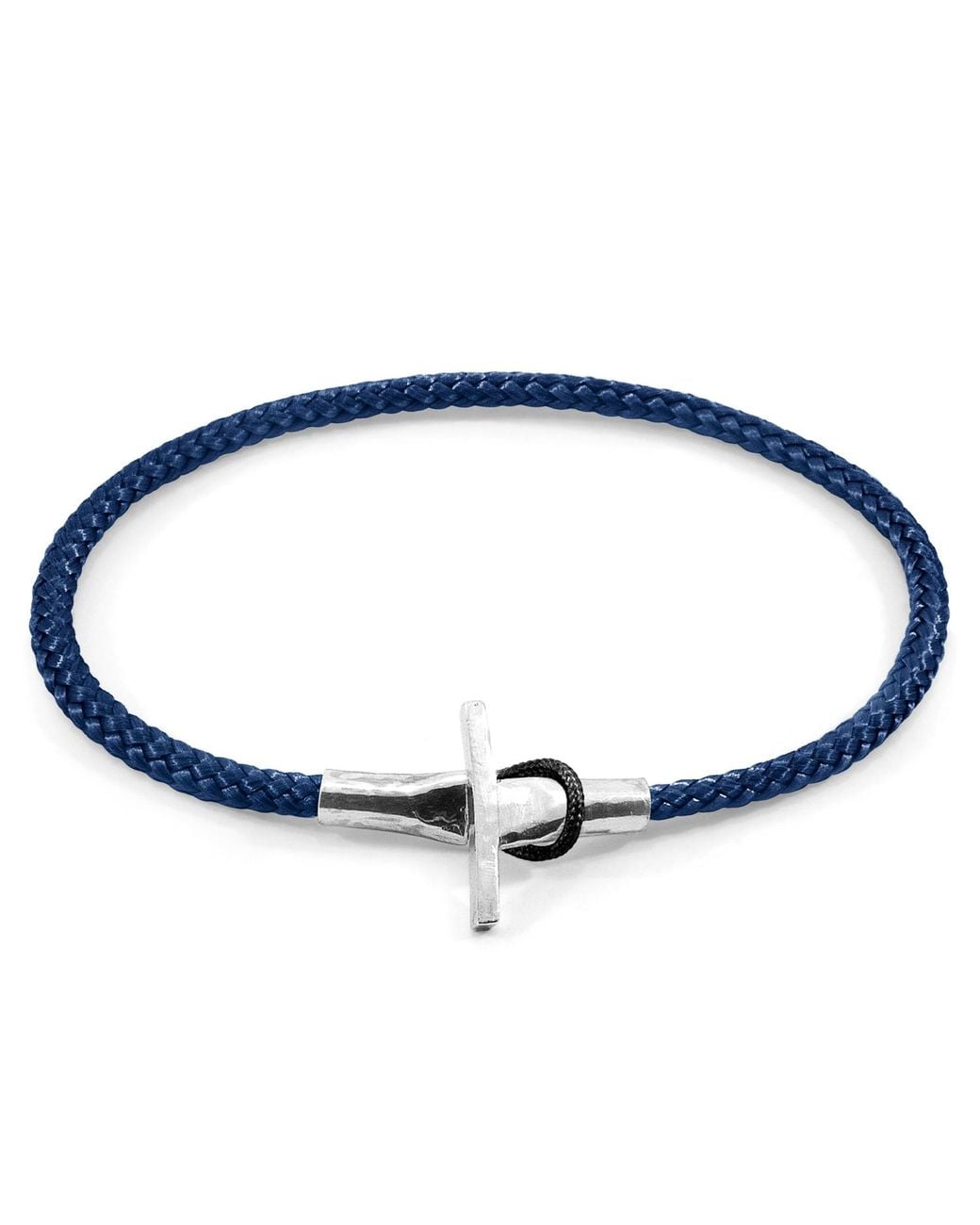 Anchor and Crew Blue Cambridge & Rope Bracelet for men