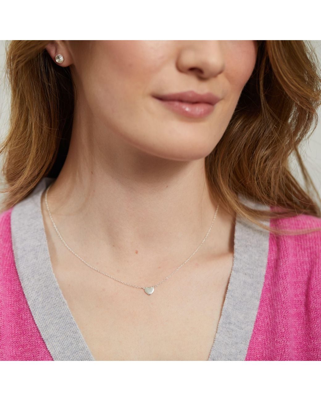Auree Jewellery Metallic Verona Sterling Full Heart Necklace
