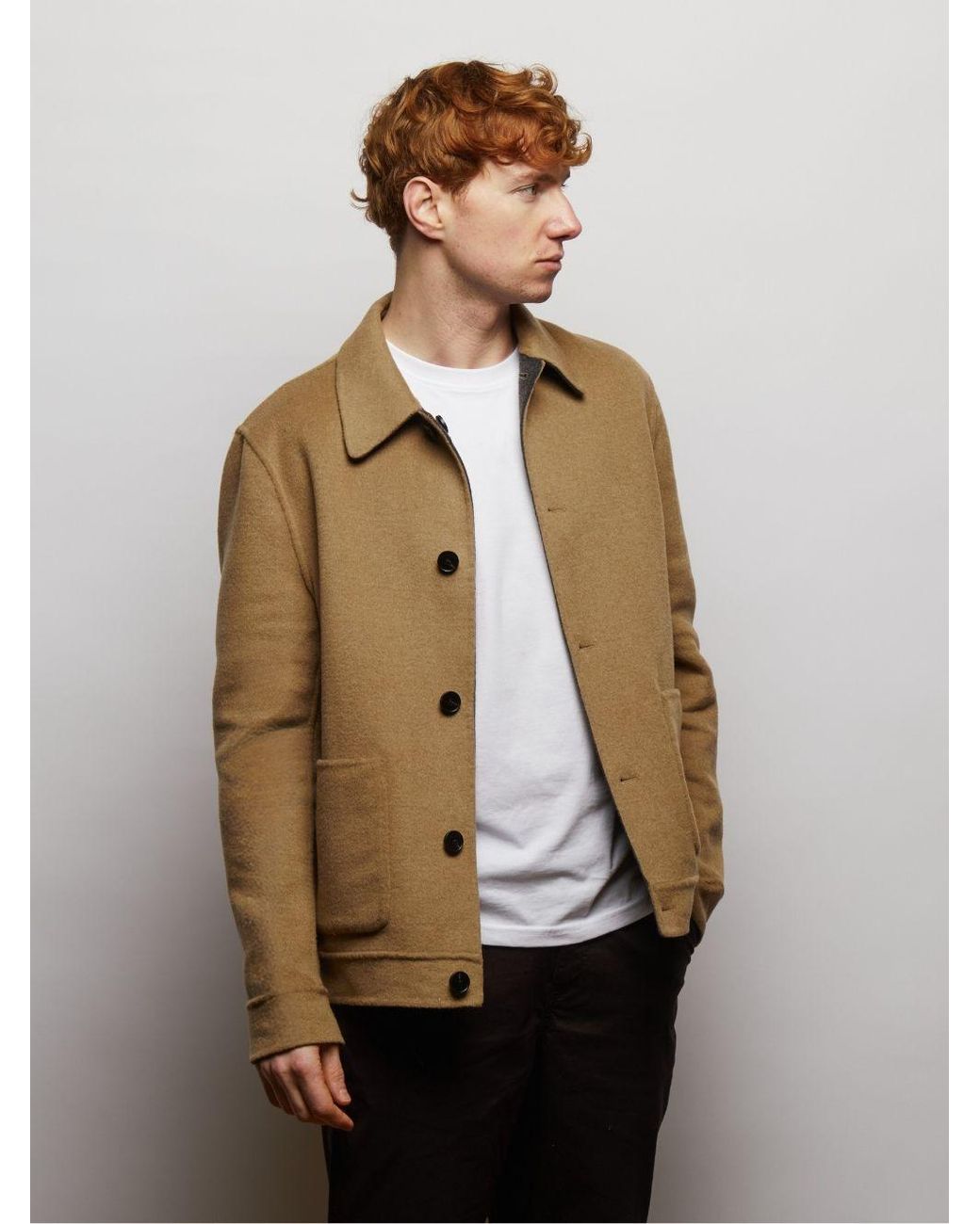 Guards London Green Irish Reversible Wool Blend Jacket for men
