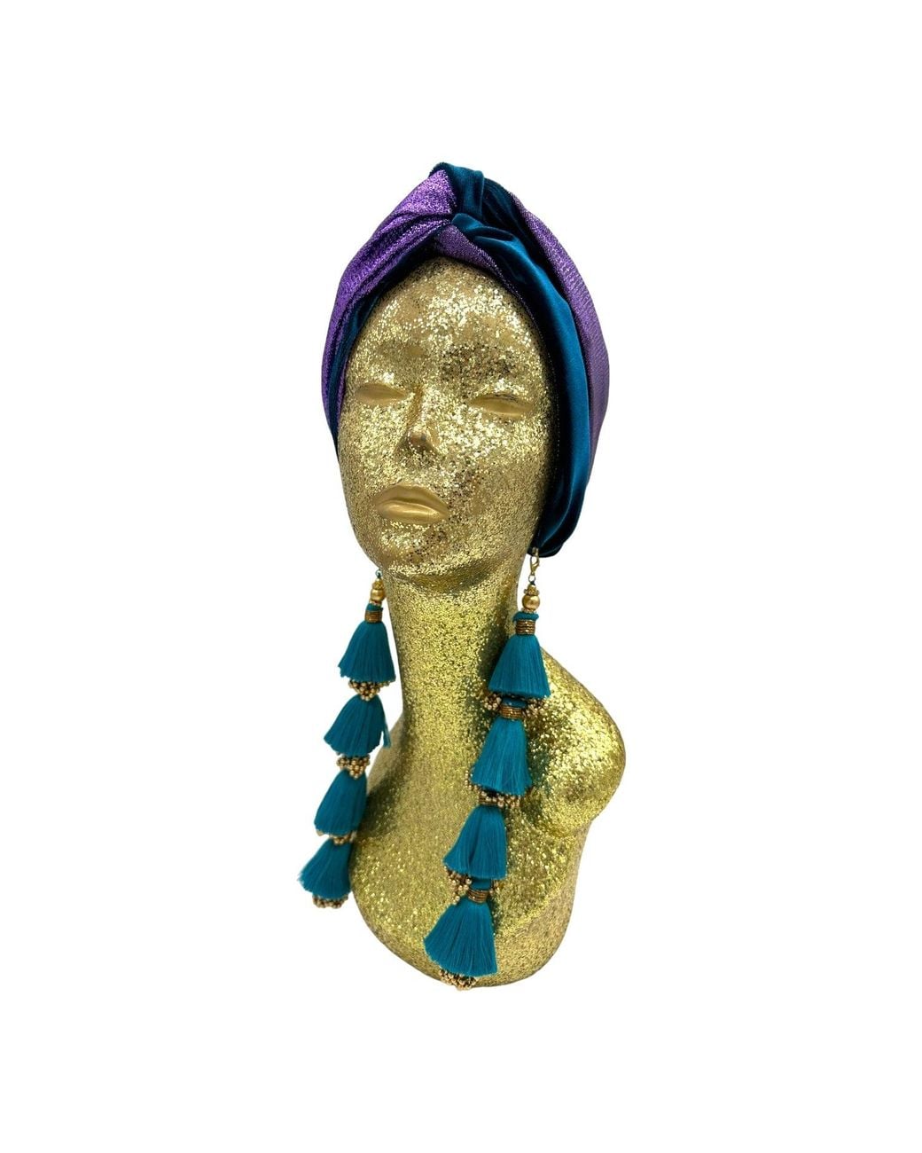 Julia Clancey Blue Snazzy Dorado Turban Twist