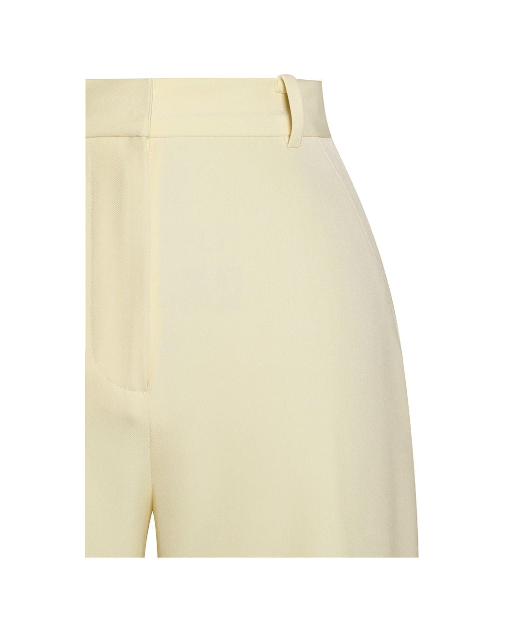 Miss Circle New York White Quinnie Butter Slim Suit Pants