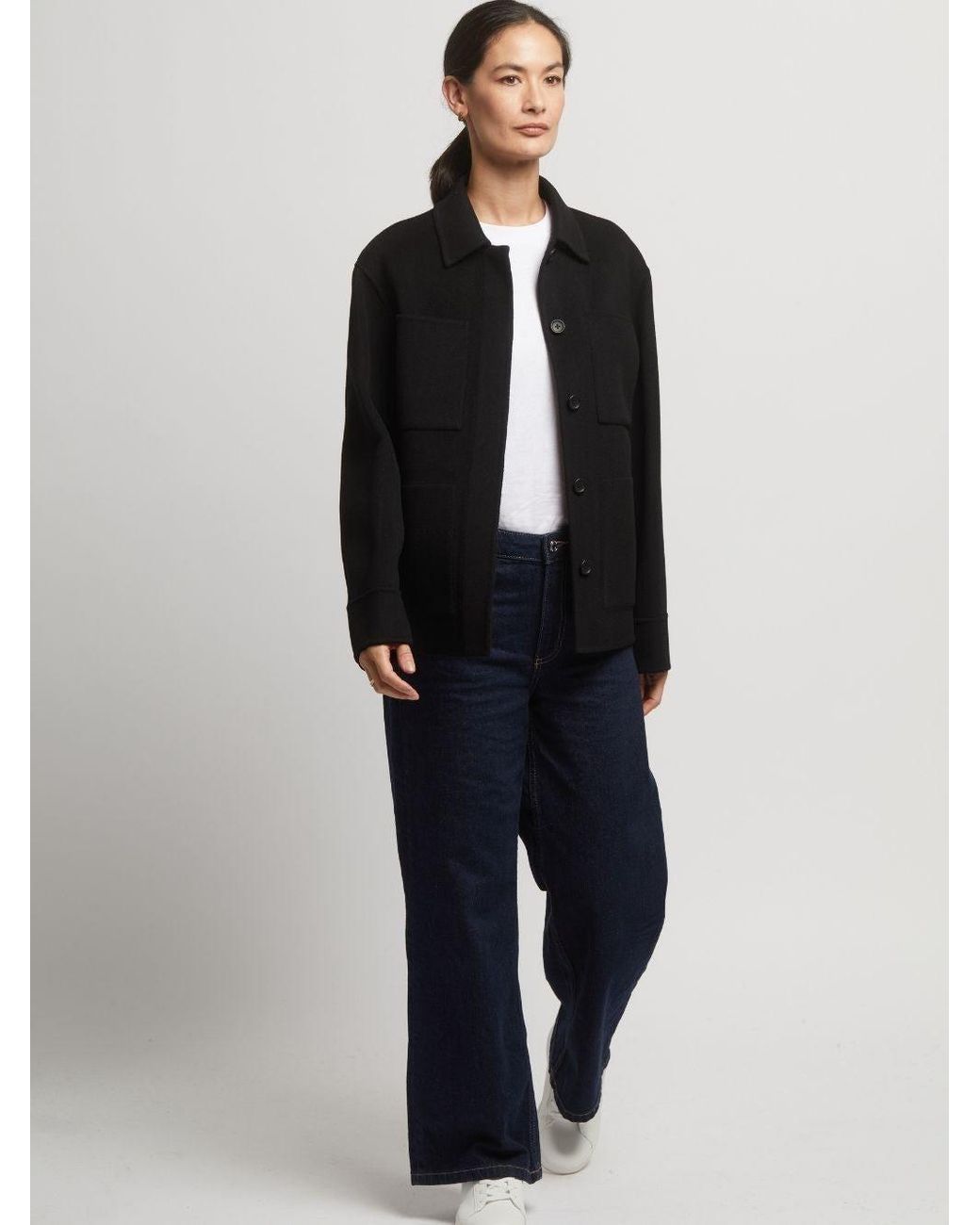 Guards London Black Joanna Wool Cashmere Short Jacket