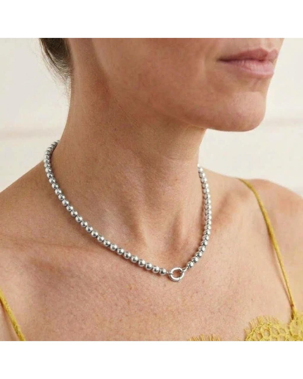 Martina Rozenberg Smira Jewelry Metallic Mesa Necklace