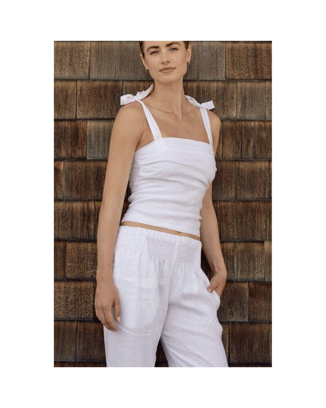 MARICEL White Anna Trousers
