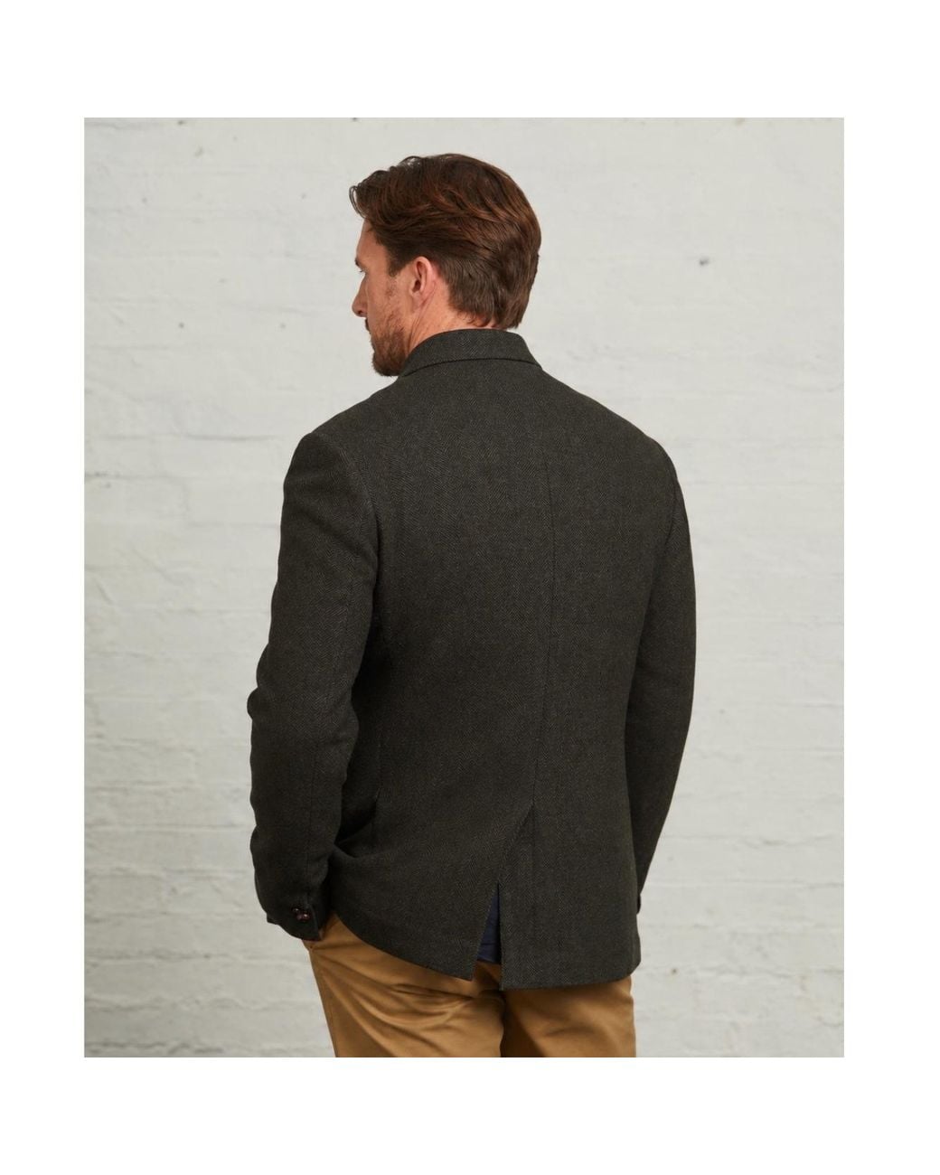 Guards London Black Lawrence Tweed Heritage Wool Blazer for men