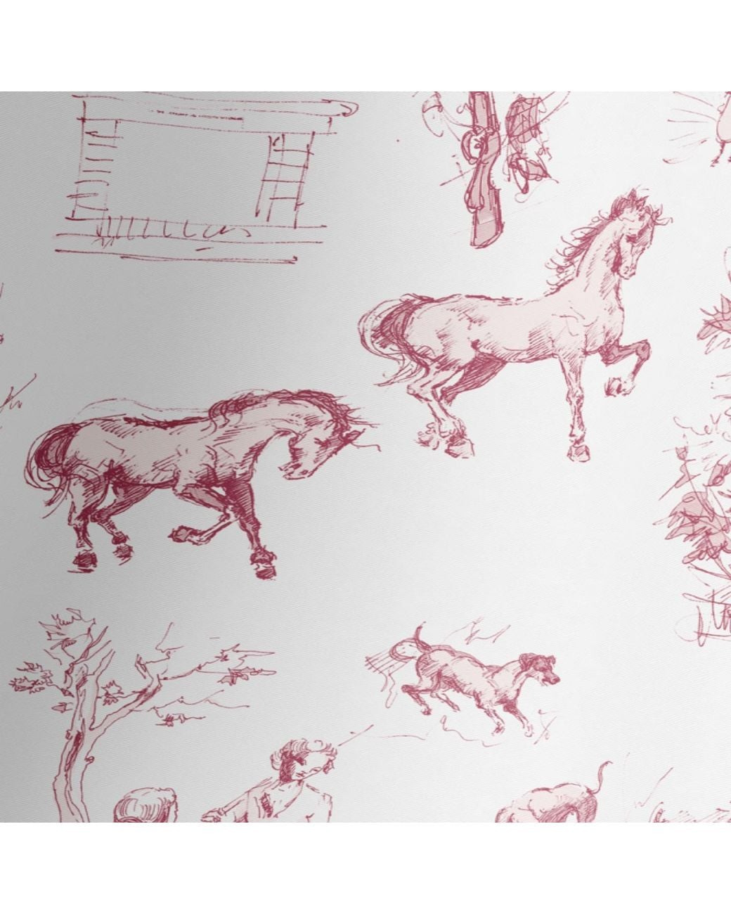 L’orangerie D’isabella Red Grace Carré Toile De Jouy