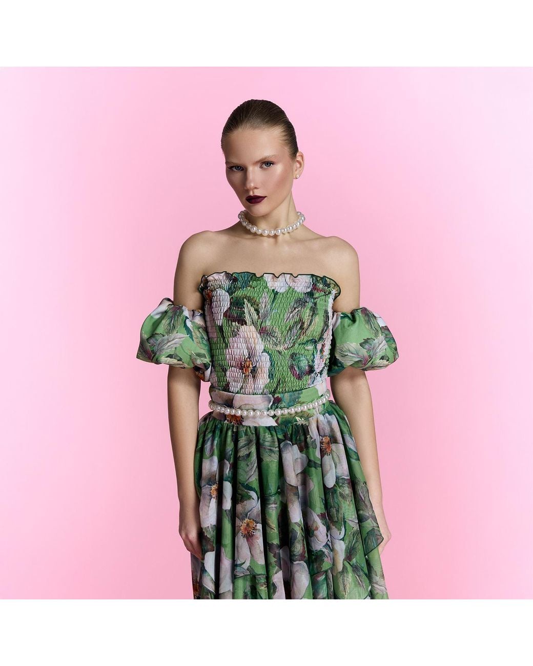 Nur Karaata Green Provence Poème Gown
