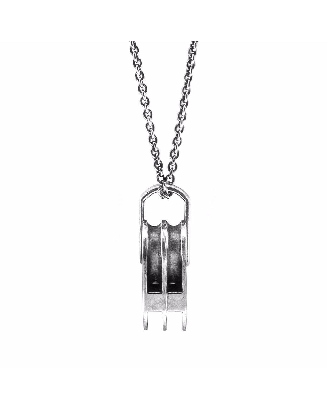 Anchor and Crew Metallic Tyne Pulley Necklace Pendant for men