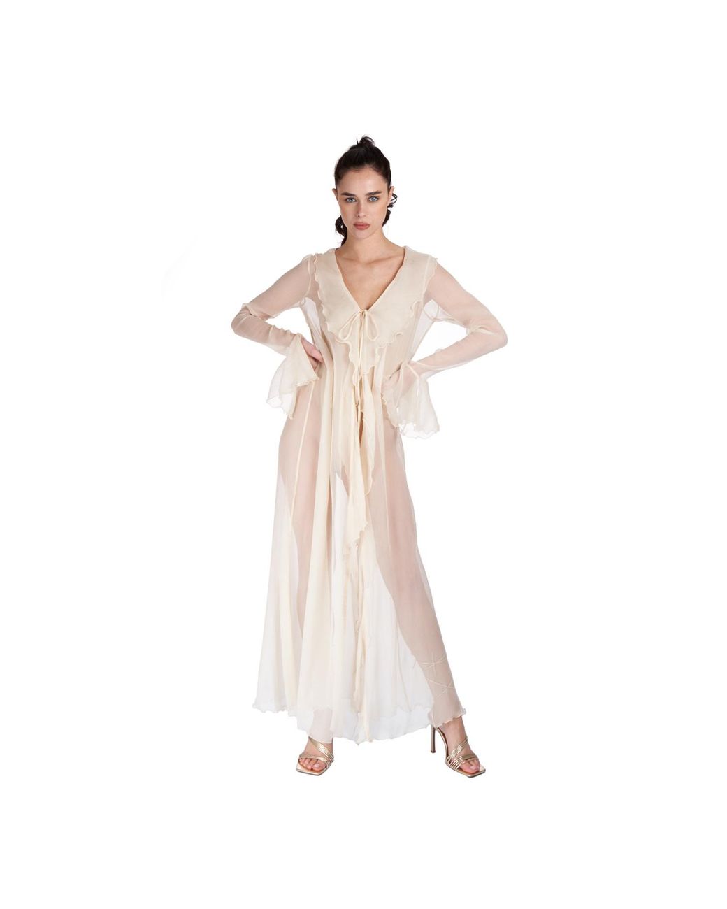 Sofia Tsereteli Natural Caftan In Silk