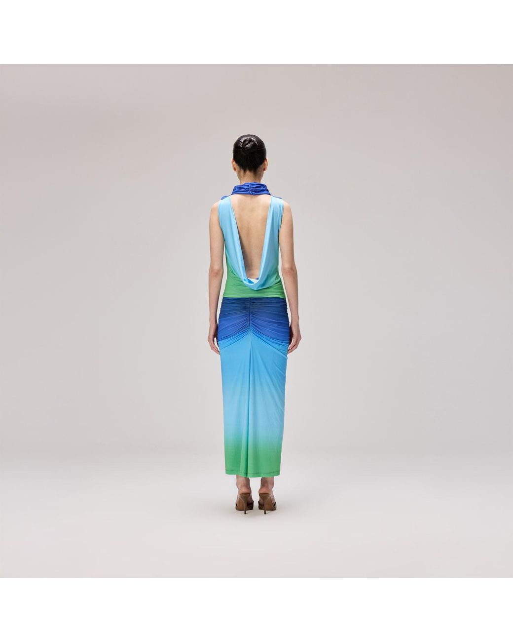 Herfetch Blue Bodrum Midi Skirt