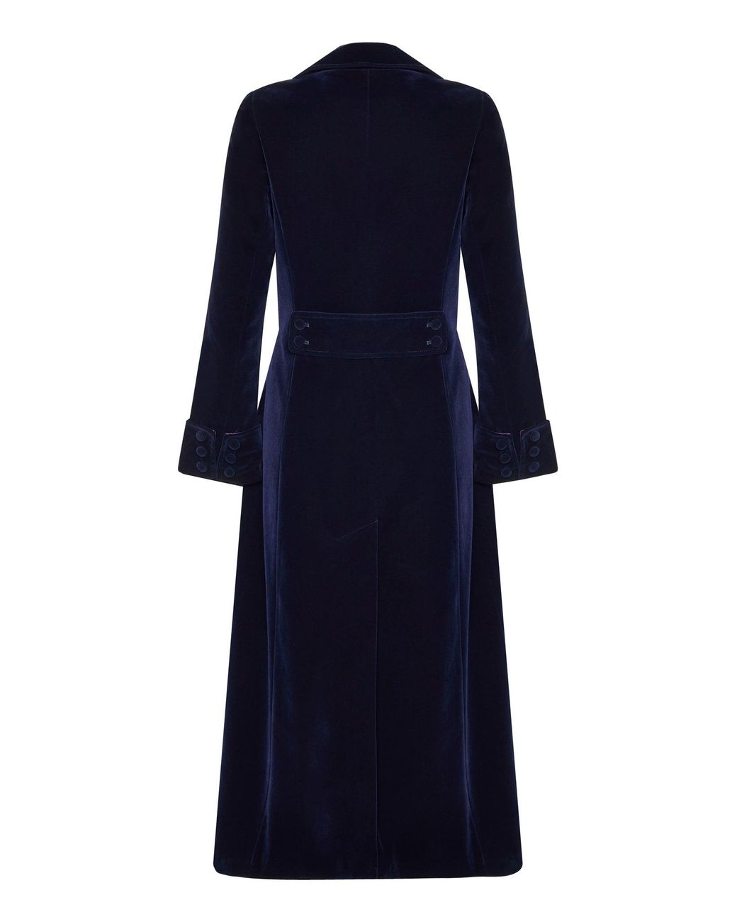Guinea London Blue Long Velvet Coat