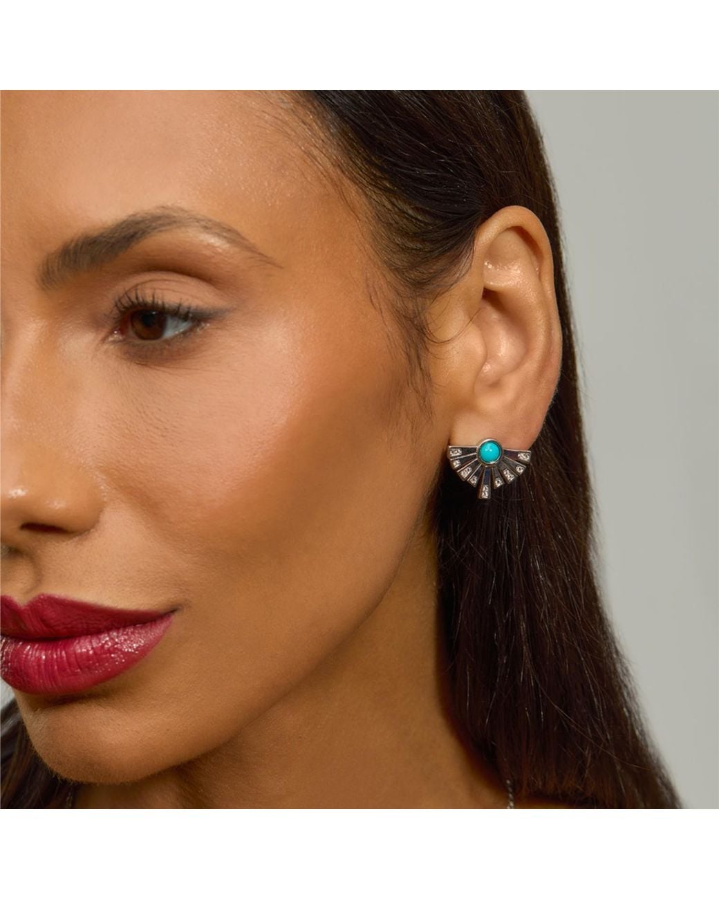 Lucy Quartermaine Blue Egyptian Studs