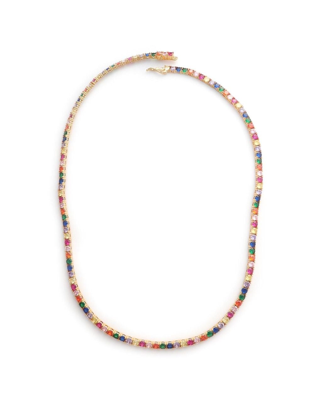 Hye Jane Jewelry Metallic Parker Tennis Necklace