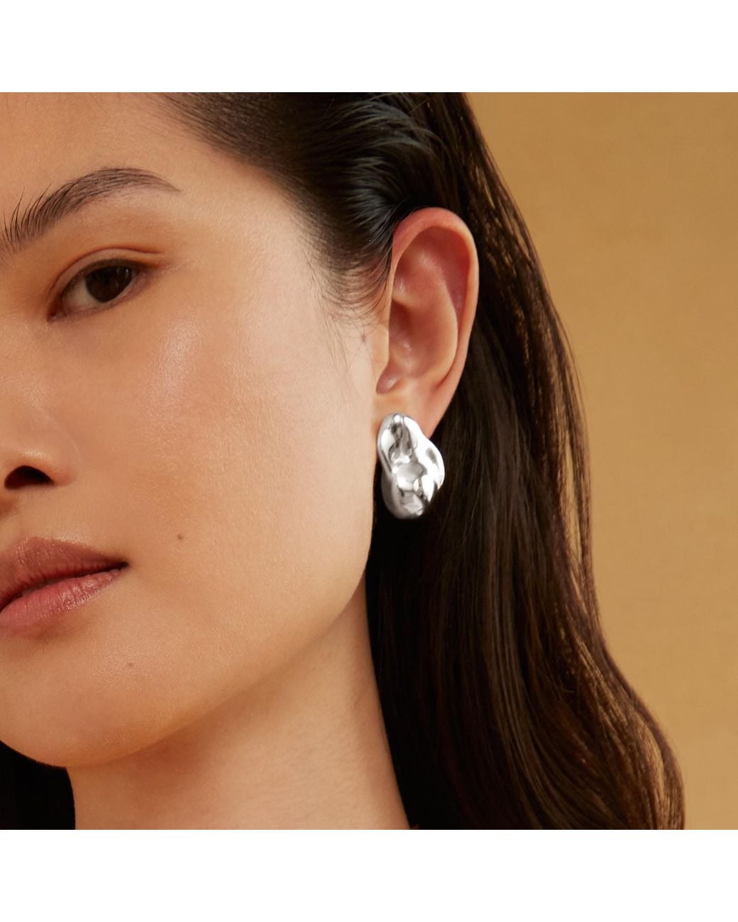 Biko Jewellery Metallic Molten Studs