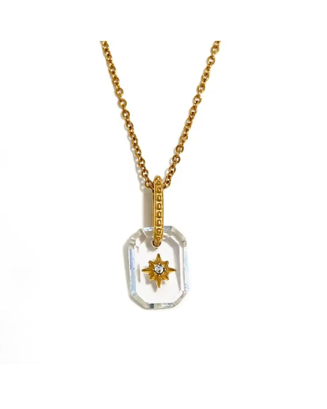 Olivia Le Metallic Lindy Star Pendant Necklace