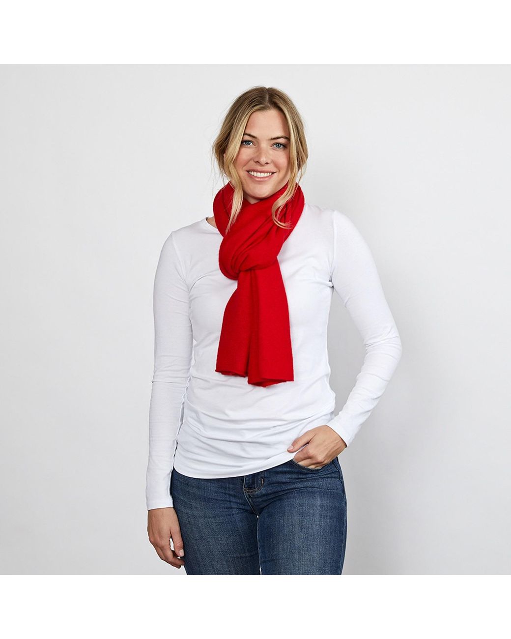 Cove Red Lucy Multi Way Cashmere Wrap