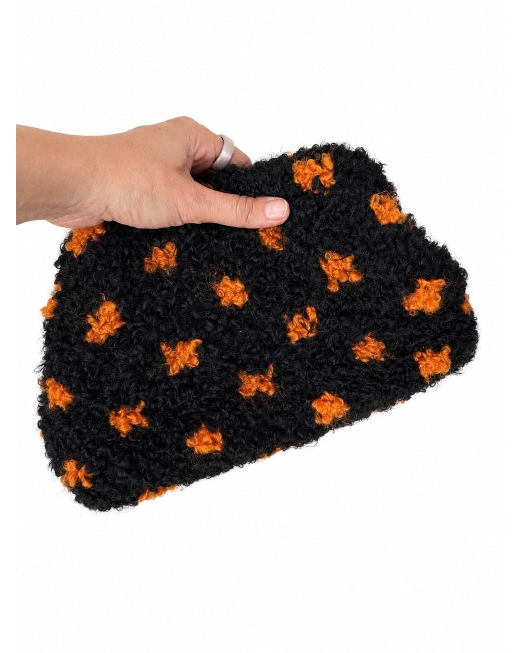 Jurgi Brand Black Nora Wool Clutch