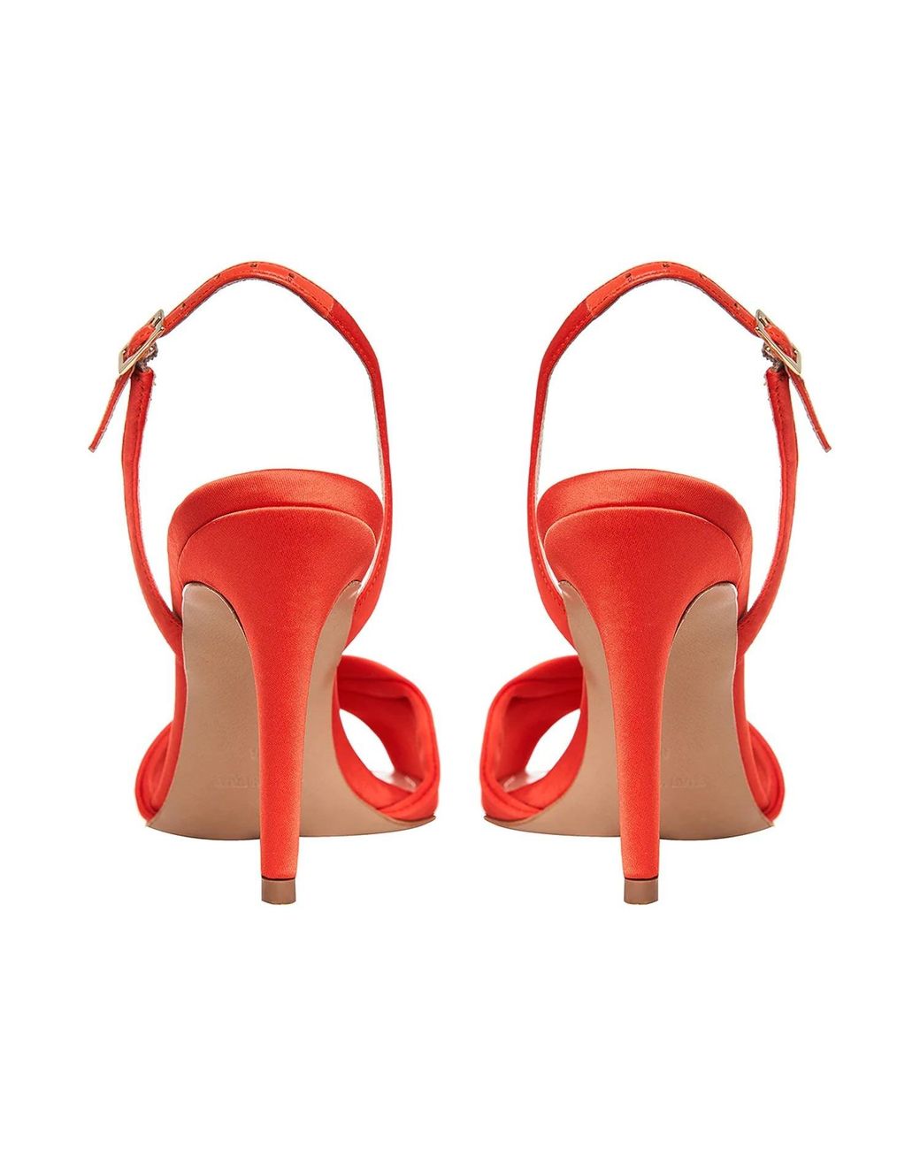 Ginissima Red Chloe Satin Sandals